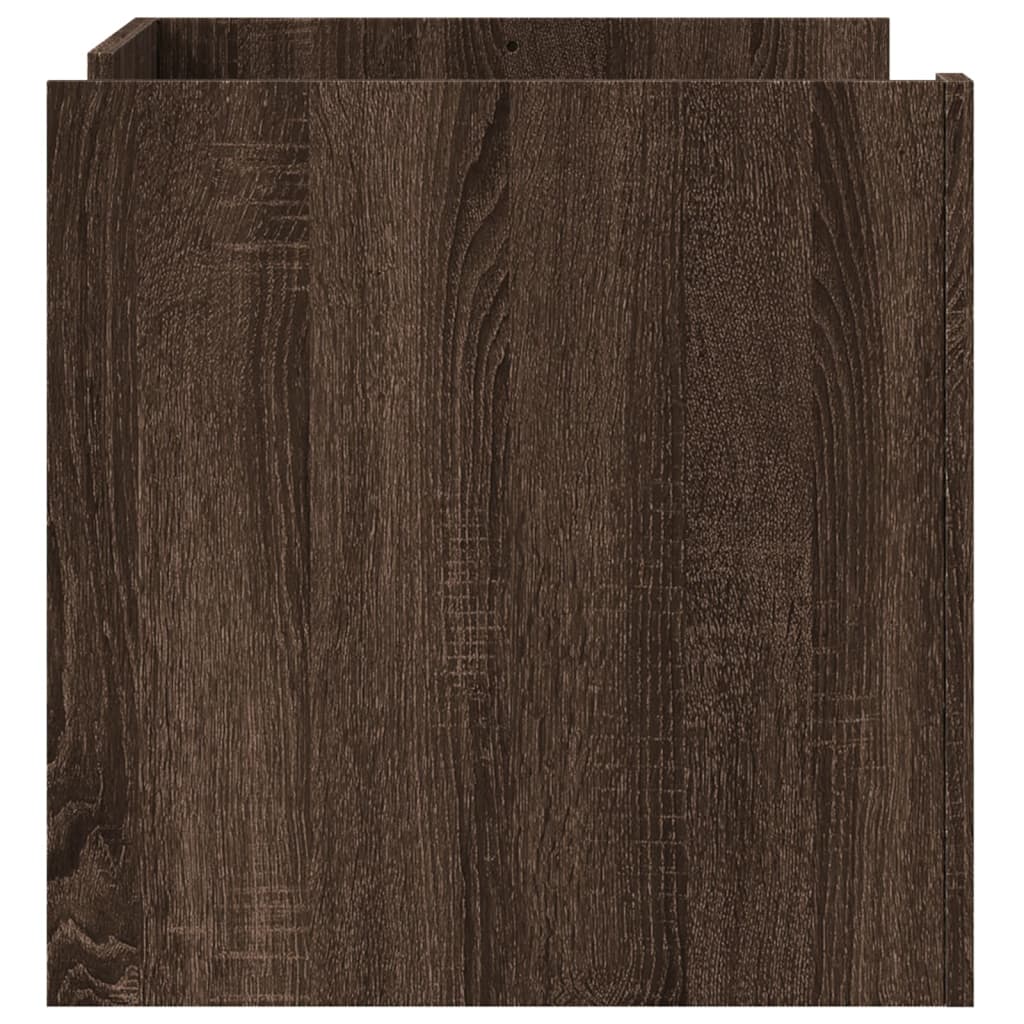Coffee Table Brown Oak 80x50x50 cm Engineered Wood