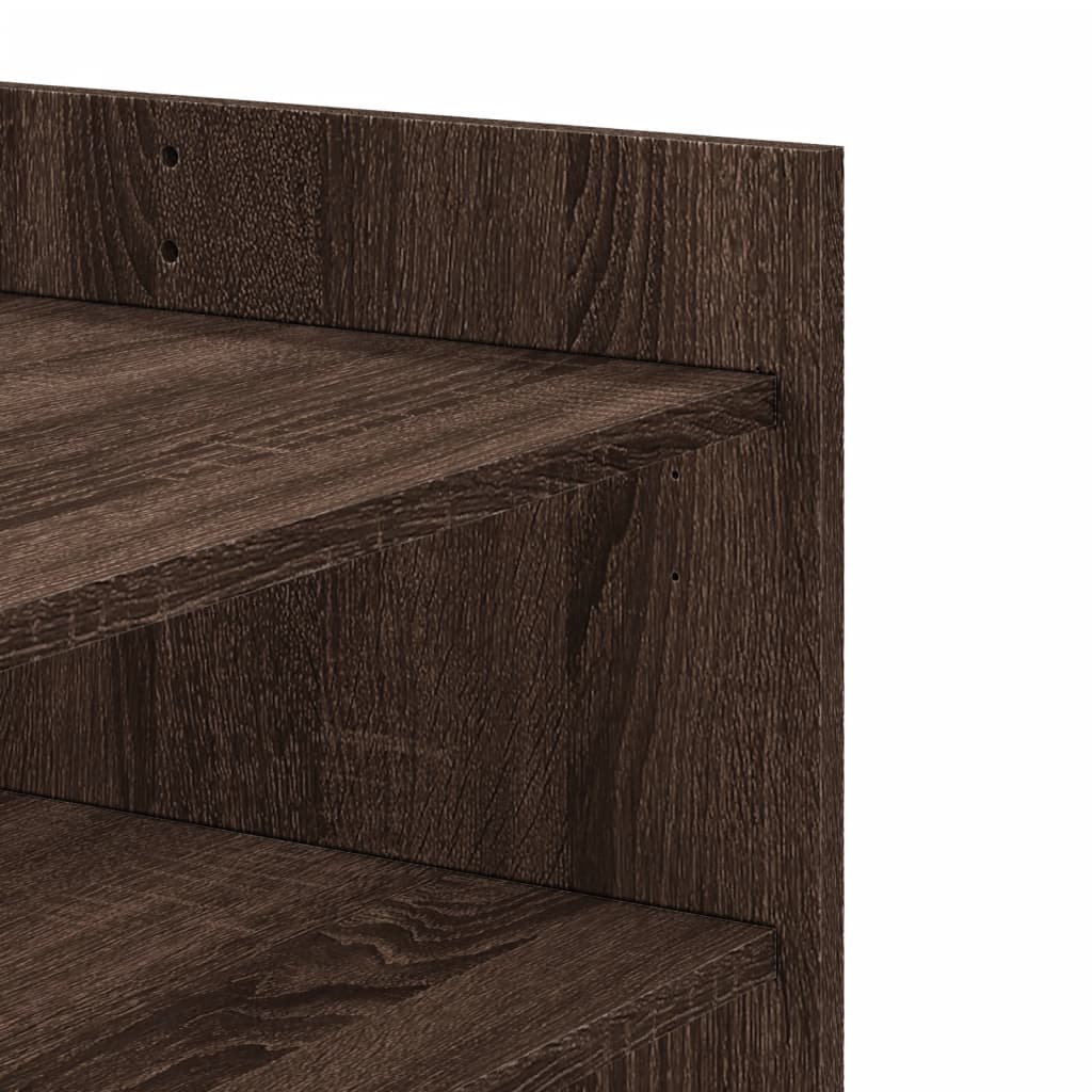 Coffee Table Brown Oak 80x50x50 cm Engineered Wood