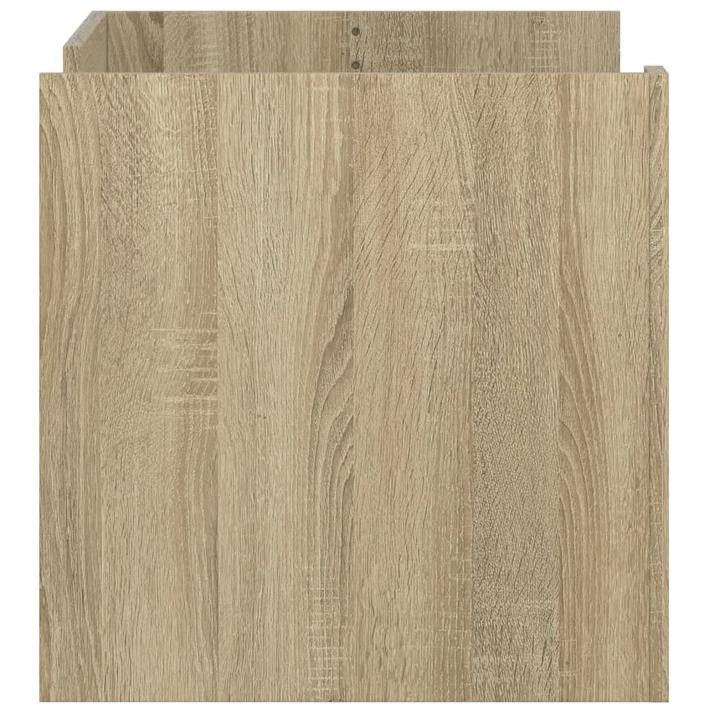Coffee Table Sonoma Oak 80x50x50 cm Engineered Wood