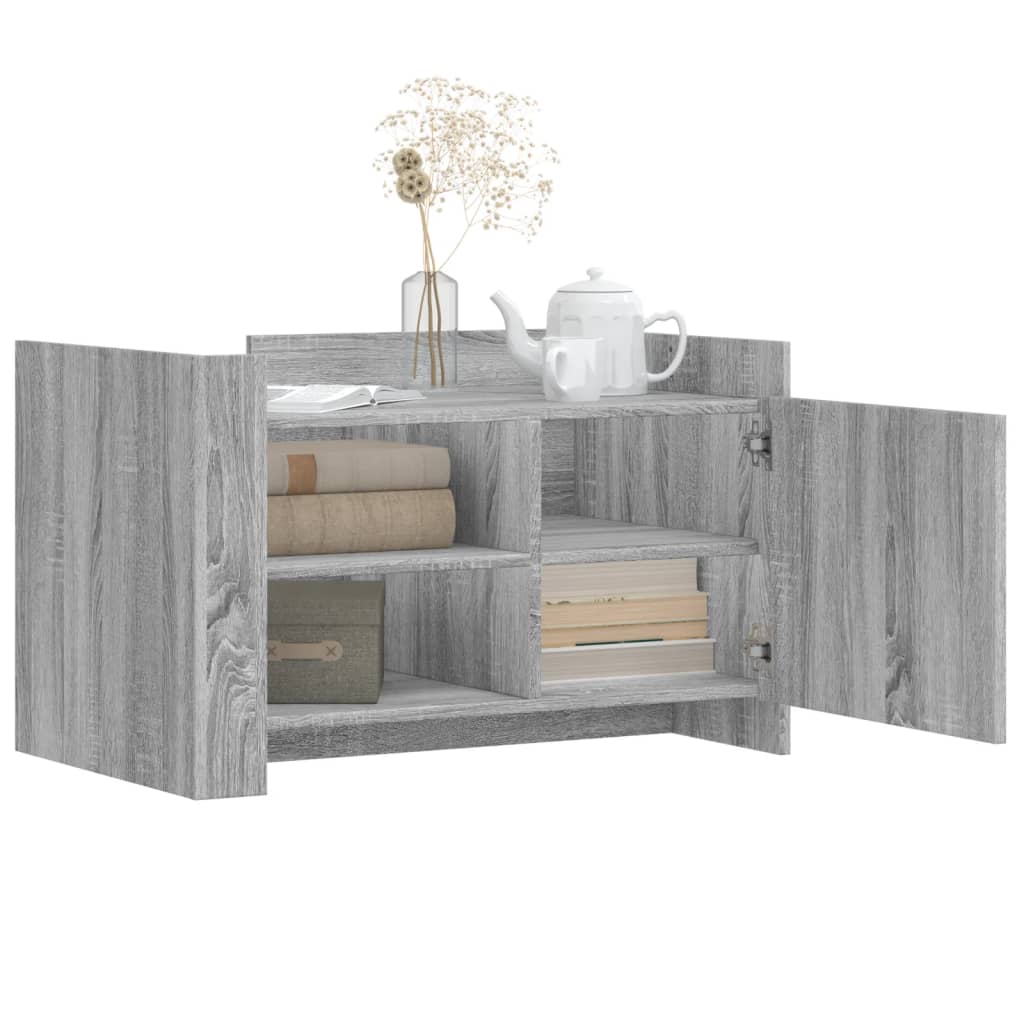 Coffee Table Grey Sonoma 80x50x50 cm Engineered Wood