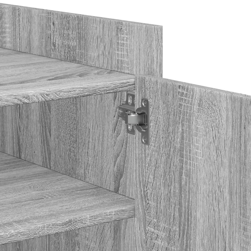 Coffee Table Grey Sonoma 80x50x50 cm Engineered Wood