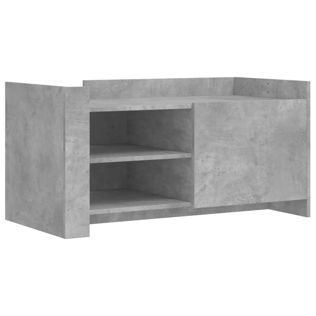 Coffee Table Concrete Grey 100x50x50 cm Engineered Wood
