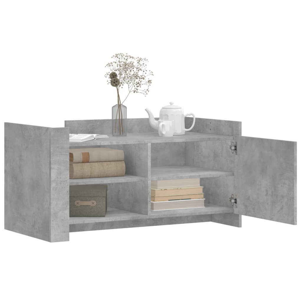 Coffee Table Concrete Grey 100x50x50 cm Engineered Wood