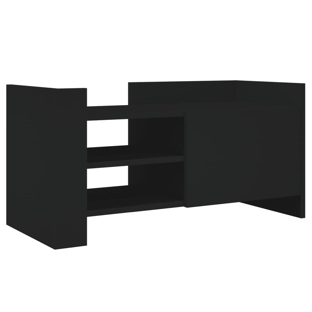 TV Cabinet Black 80x35x40 cm Engineered Wood