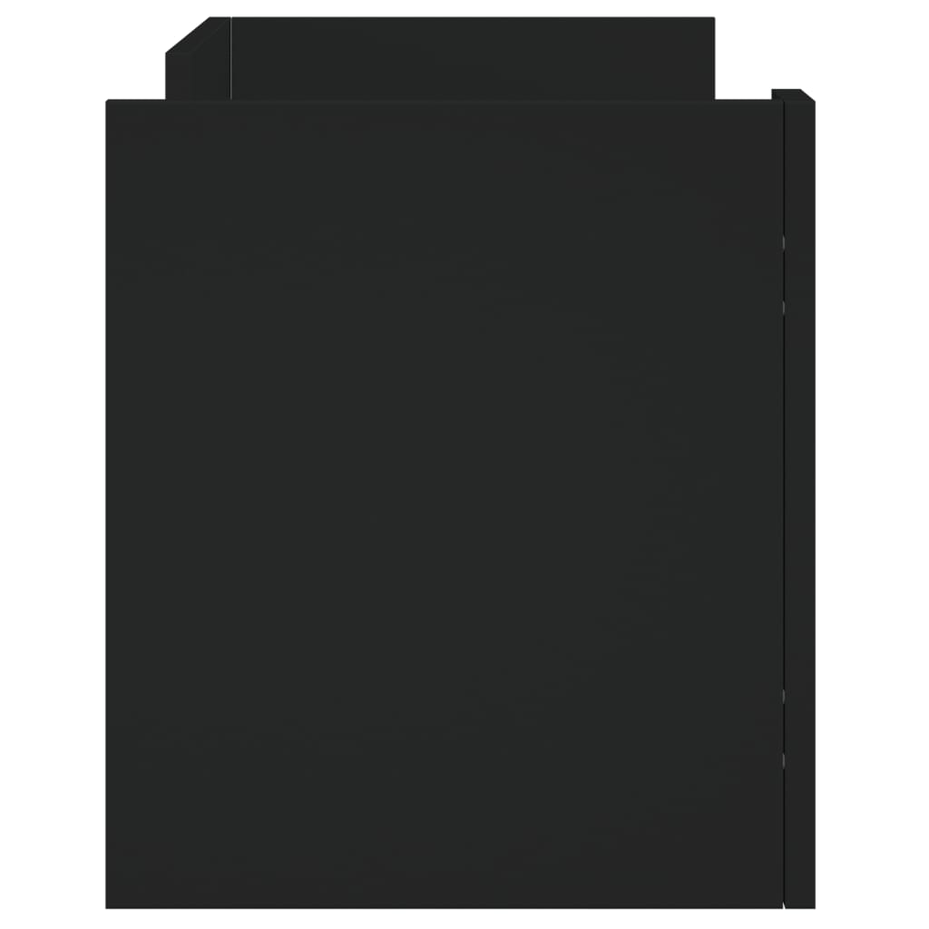 TV Cabinet Black 80x35x40 cm Engineered Wood