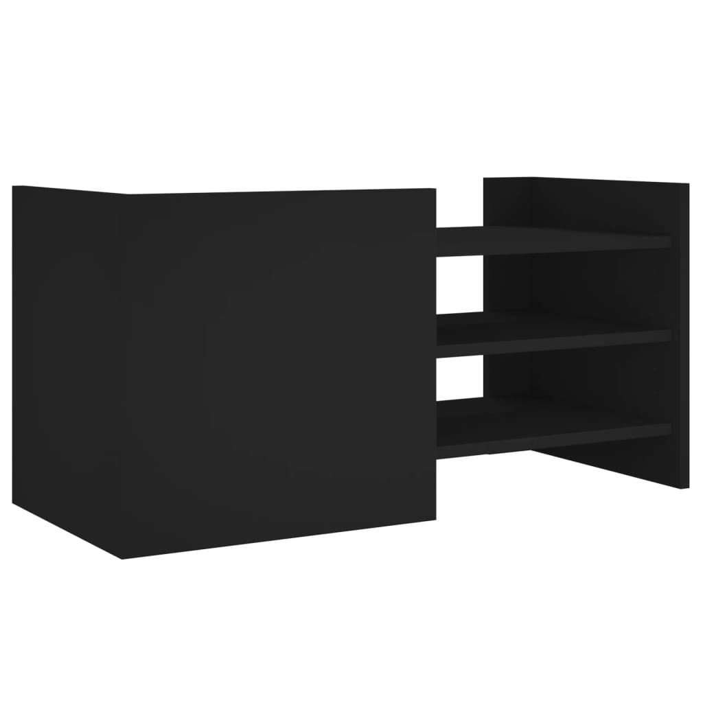 TV Cabinet Black 80x35x40 cm Engineered Wood