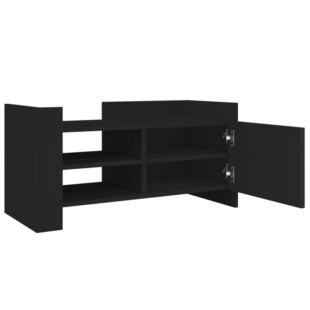 TV Cabinet Black 80x35x40 cm Engineered Wood