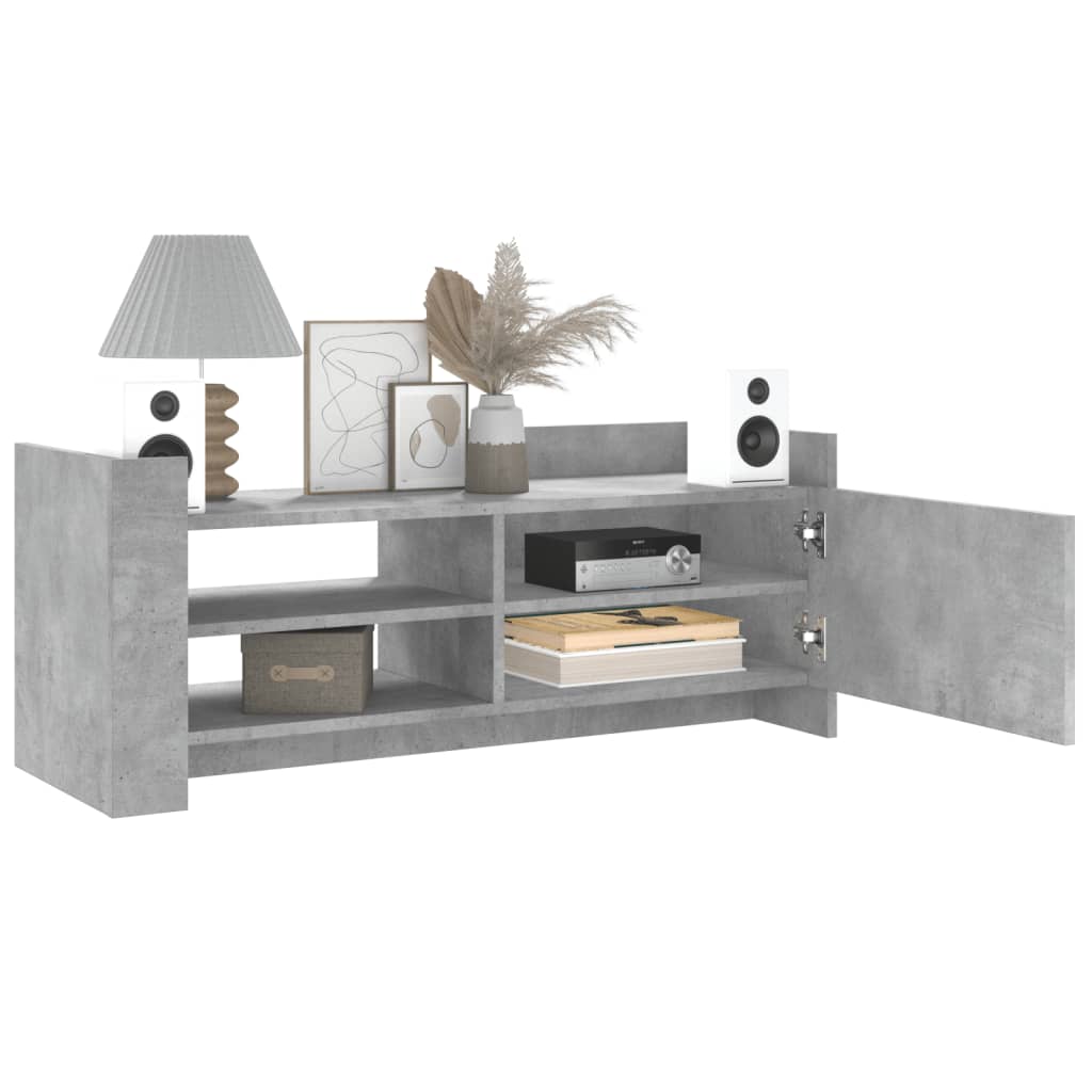 vidaXL TV Cabinet Concrete Grey 100x35x40 cm Engineered Wood