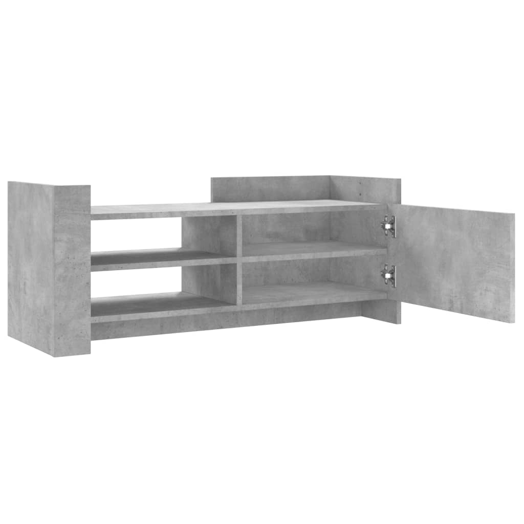 vidaXL TV Cabinet Concrete Grey 100x35x40 cm Engineered Wood