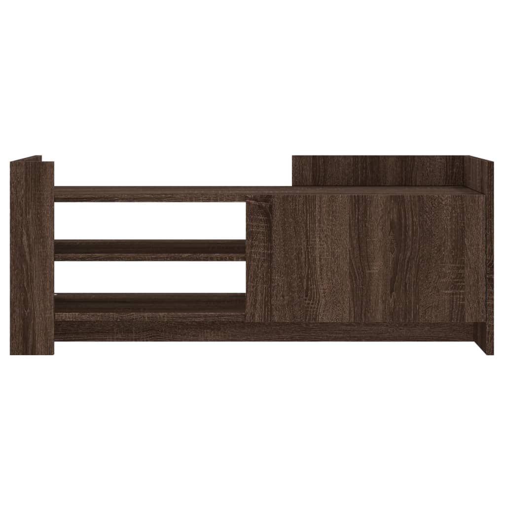 vidaXL TV Cabinet Brown Oak 100x35x40 cm Engineered Wood