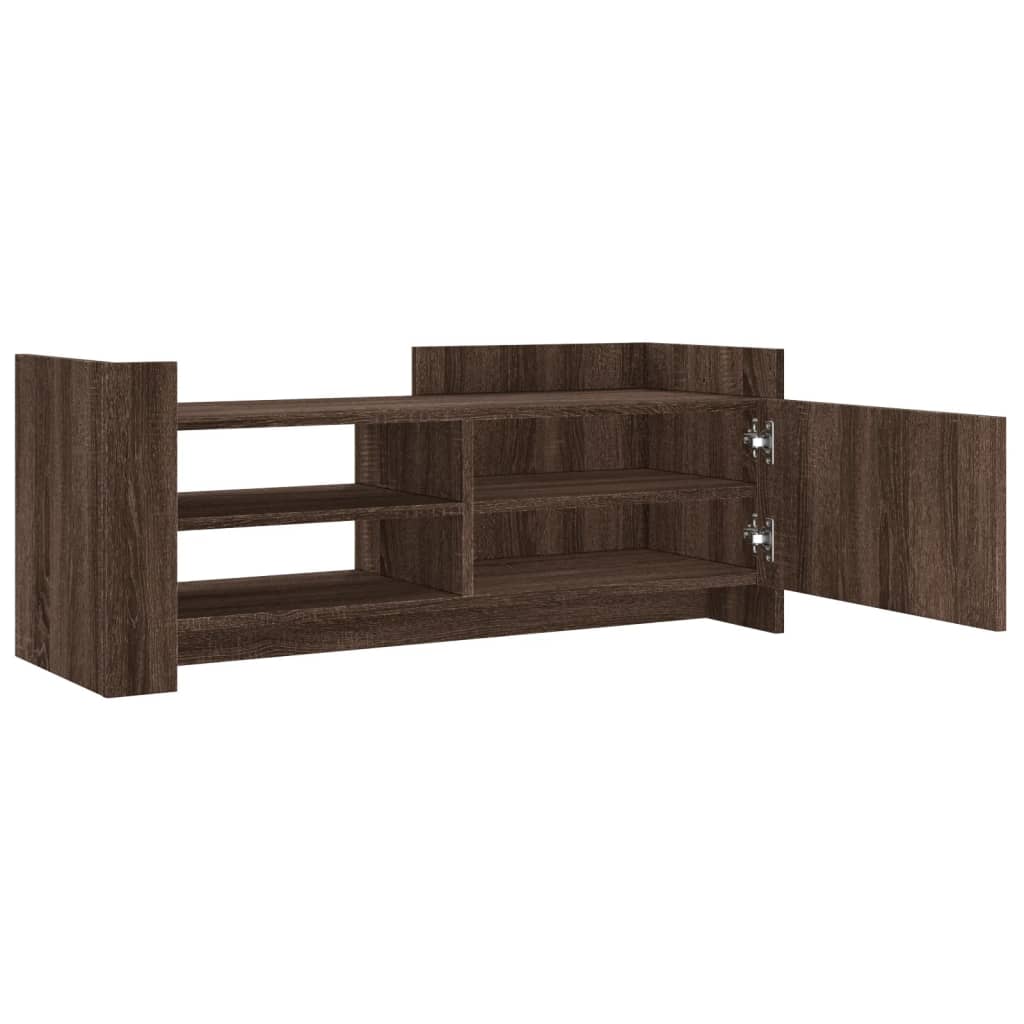 vidaXL TV Cabinet Brown Oak 100x35x40 cm Engineered Wood