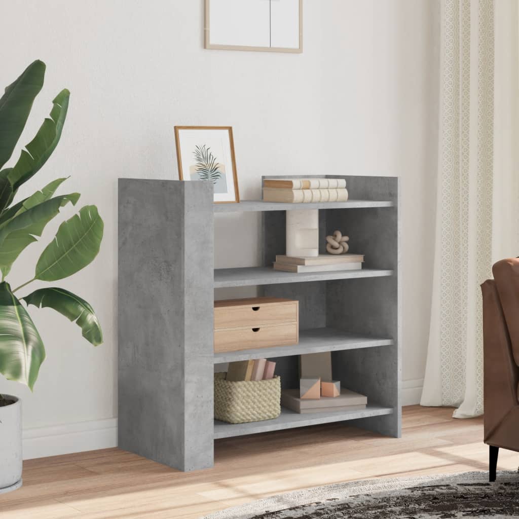 Sideboard Concrete Grey 73.5x35x75 cm Engineered Wood
