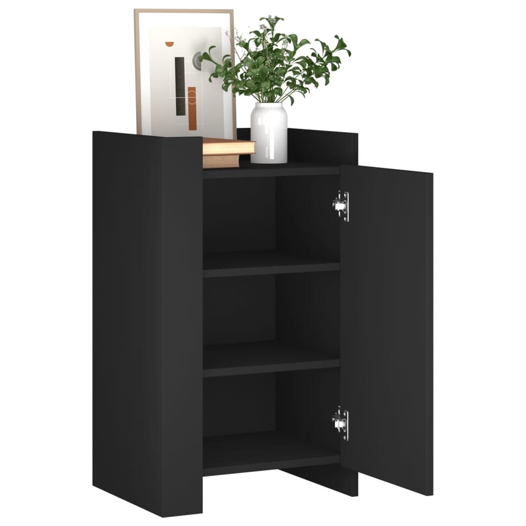 Sideboard Black 45x35x75 cm Engineered Wood