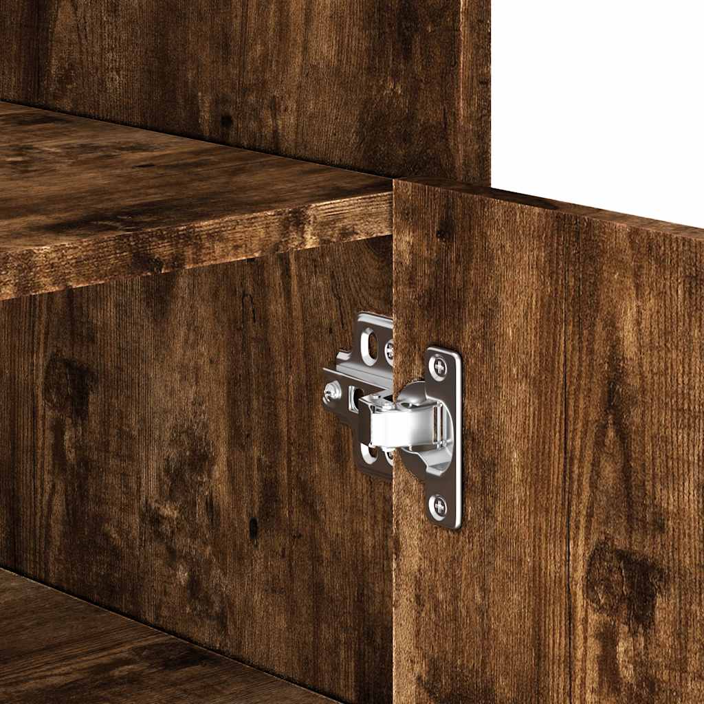 Sideboard Smoked Oak 45x35x75 cm Engineered Wood
