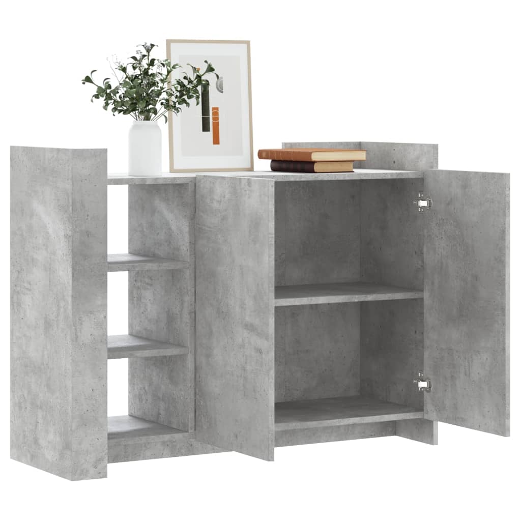 vidaXL Sideboard Concrete Grey 100x35x75 cm Engineered Wood