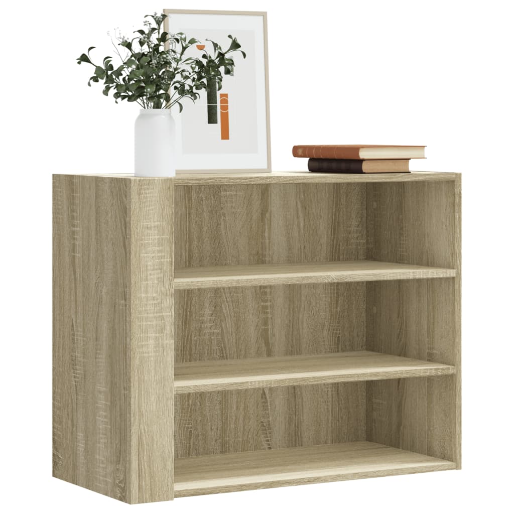 vidaXL Wall Cabinet Sonoma Oak 75x35x60 cm Engineered Wood