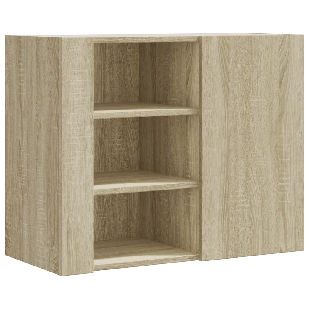 vidaXL Wall Cabinet Sonoma Oak 75x35x60 cm Engineered Wood