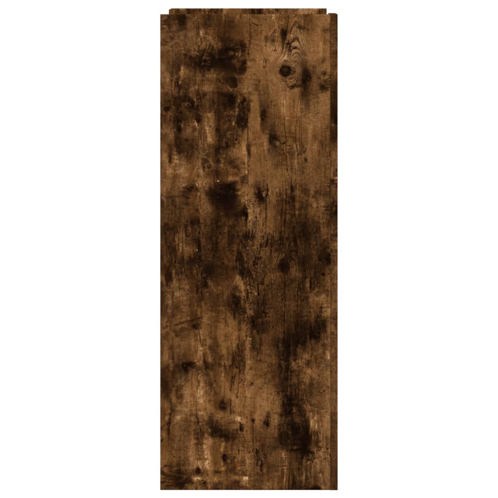 Shoe Cabinet Smoked Oak 52x37.5x100 cm Engineered Wood
