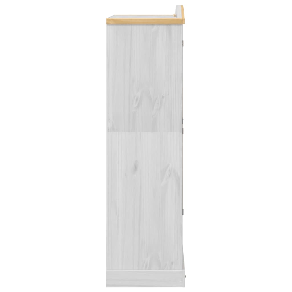 vidaXL Wardrobe Corona White 102x52x186 cm Solid Wood Pine