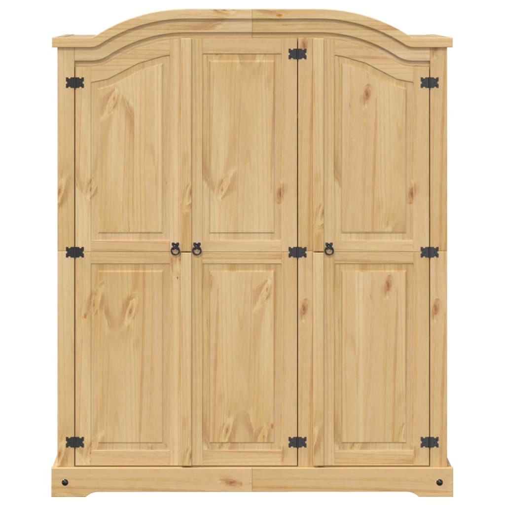 vidaXL Wardrobe Corona 151.5x52x186 cm Solid Wood Pine