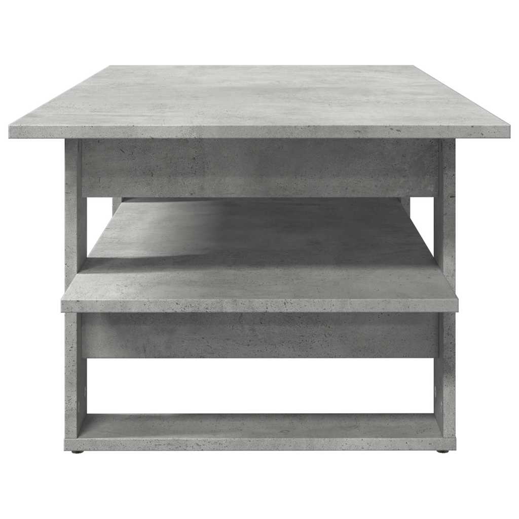 Coffee Table Concrete Grey 102x55x42 cm Engineered Wood