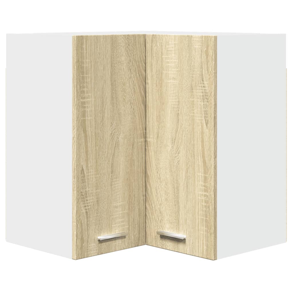 vidaXL Hanging Corner Cabinet Sonoma Oak 57x57x60 cm Engineered Wood