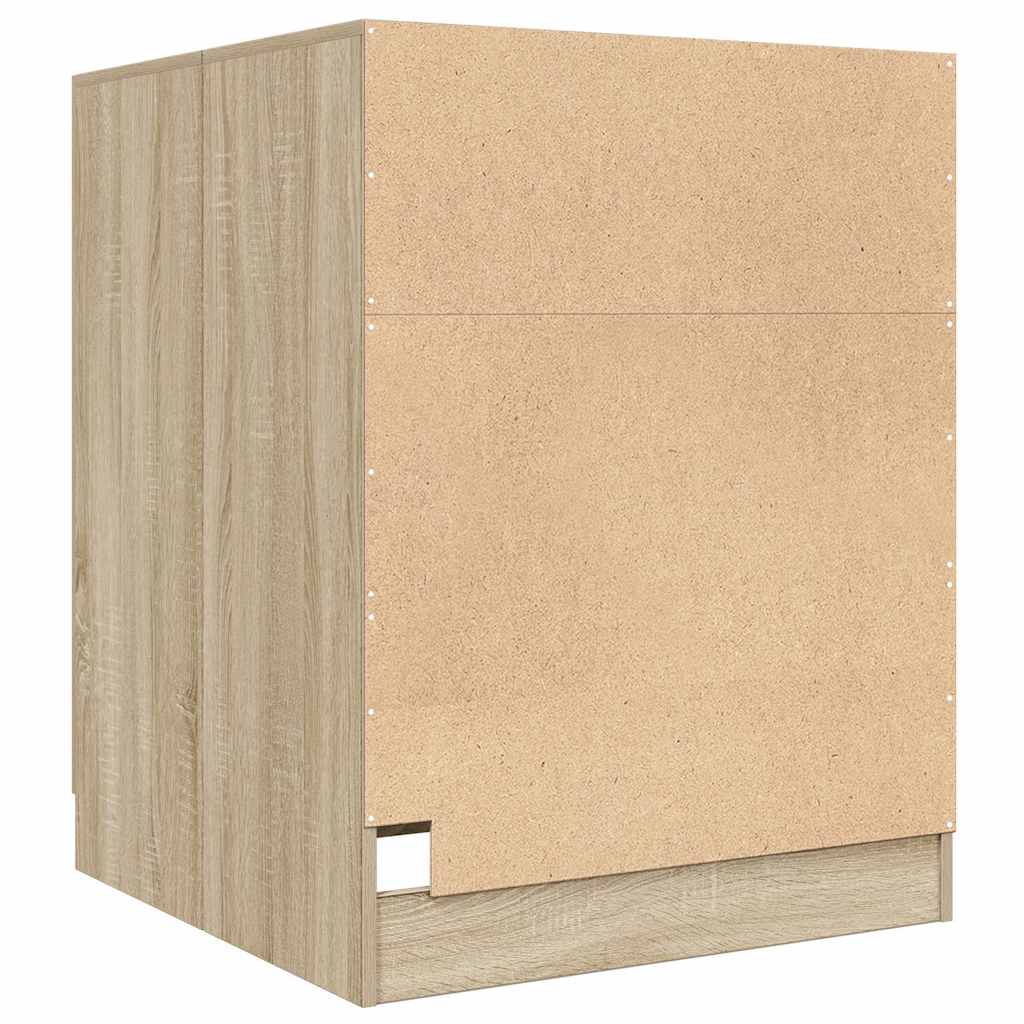 Washing Machine Cabinet Sonoma Oak 70,5x71,5x91,5 cm