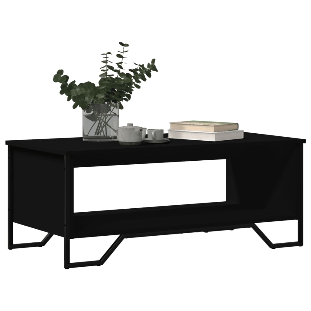 vidaXL Coffee Table Black 100x51x40 cm Engineered Wood