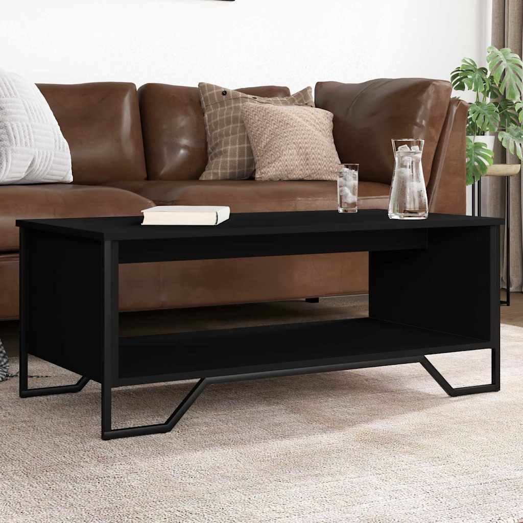 Coffee Table Black 100x51x40 cm Engineered Wood