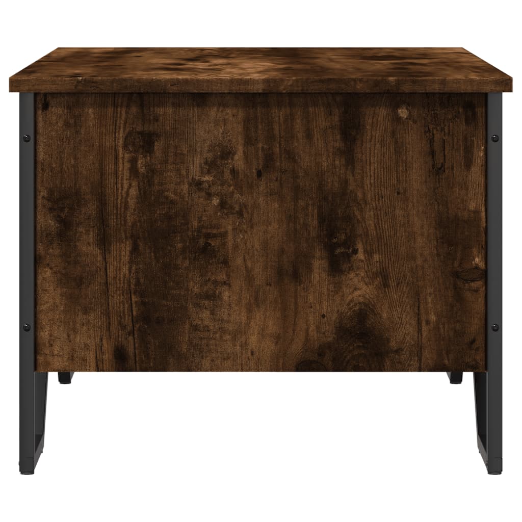 Coffee Table Smoked Oak 75x51x40 cm Engineered Wood