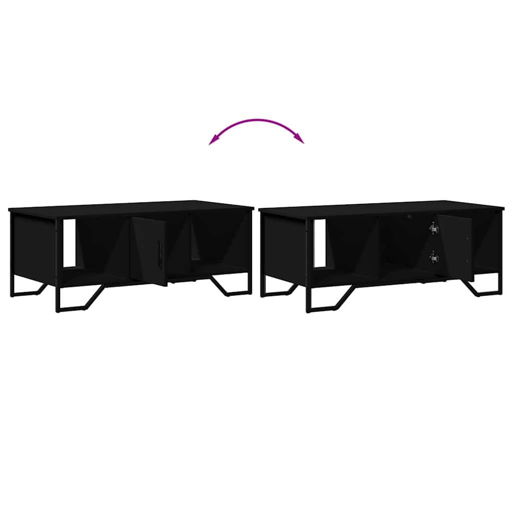 Coffee Table Black 100x51x40 cm Engineered Wood