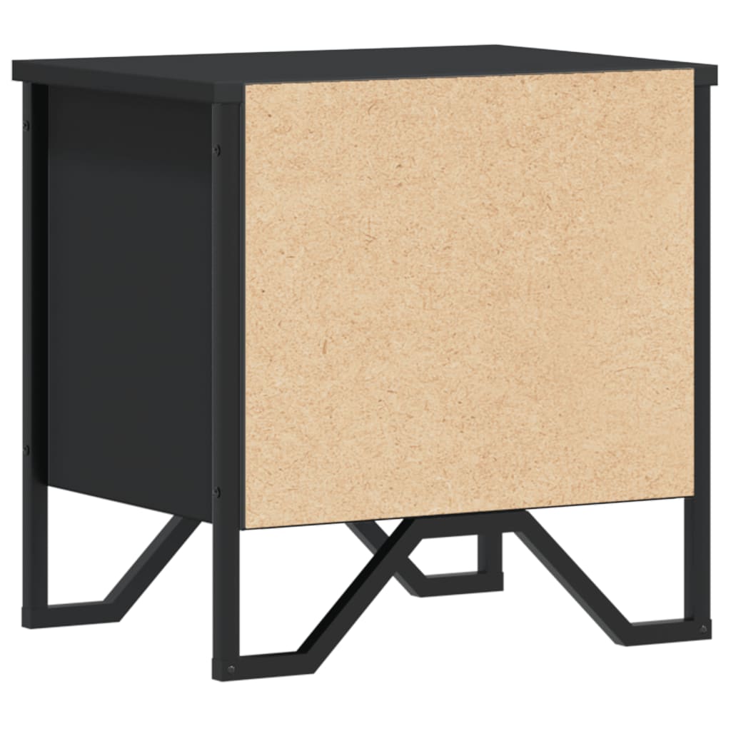 Bedside Cabinet Black 2 pcs 40x30x40 cm Engineered Wood