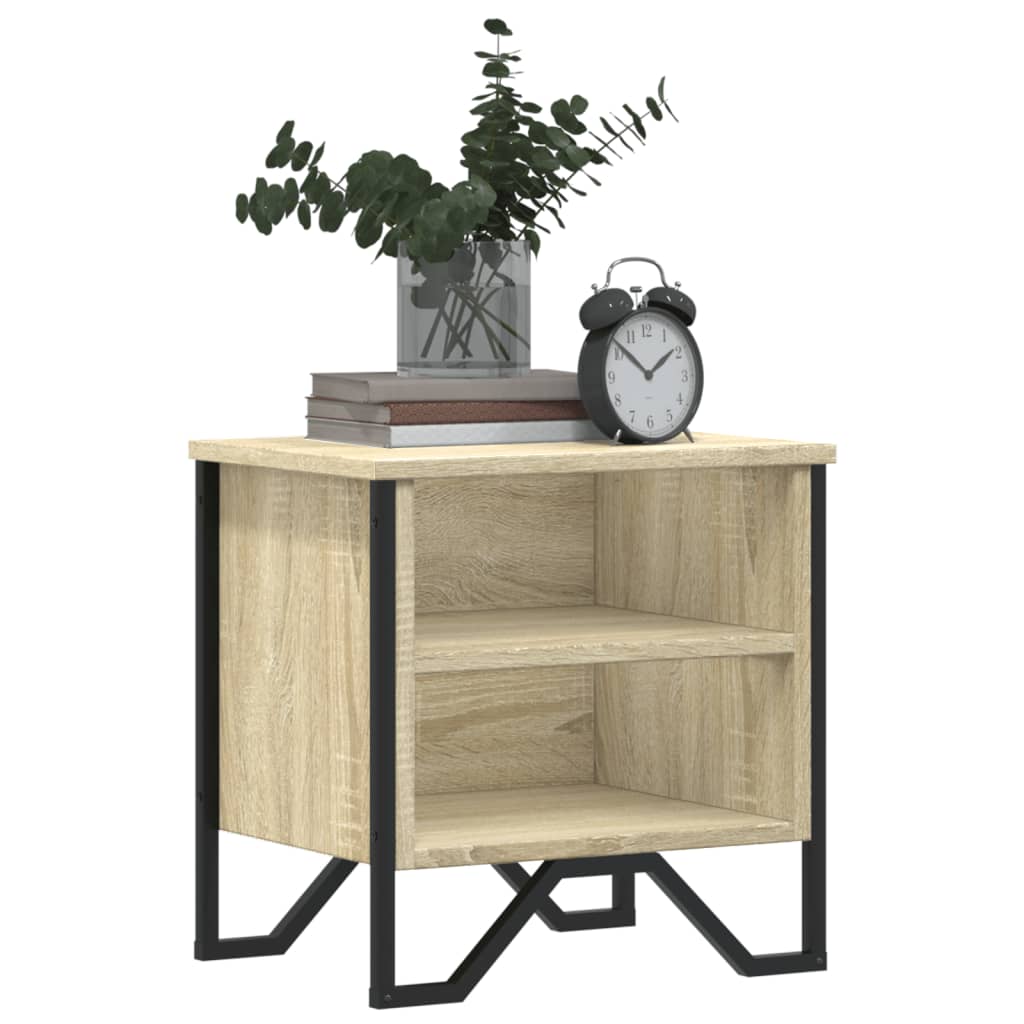 vidaXL Bedside Cabinet Sonoma Oak 2 pcs 40x30x40 cm Engineered Wood