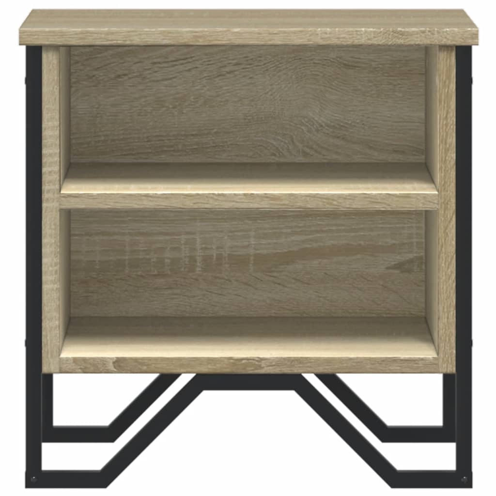 vidaXL Bedside Cabinet Sonoma Oak 2 pcs 40x30x40 cm Engineered Wood