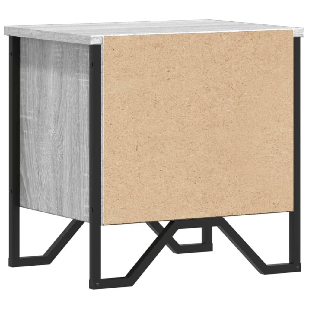 Bedside Cabinet Grey Sonoma 2 pcs 40x30x40 cm Engineered Wood