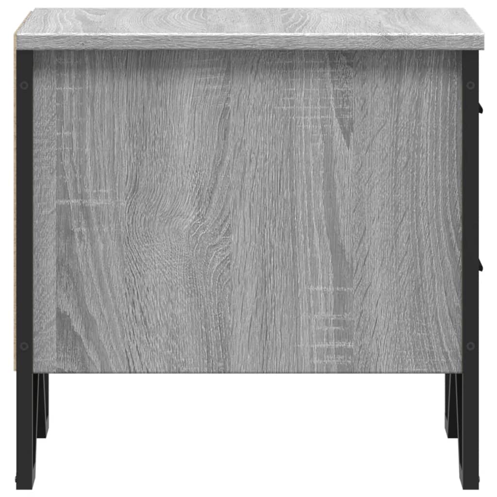 vidaXL Bedside Cabinet Grey Sonoma 40x41x40 cm Engineered Wood