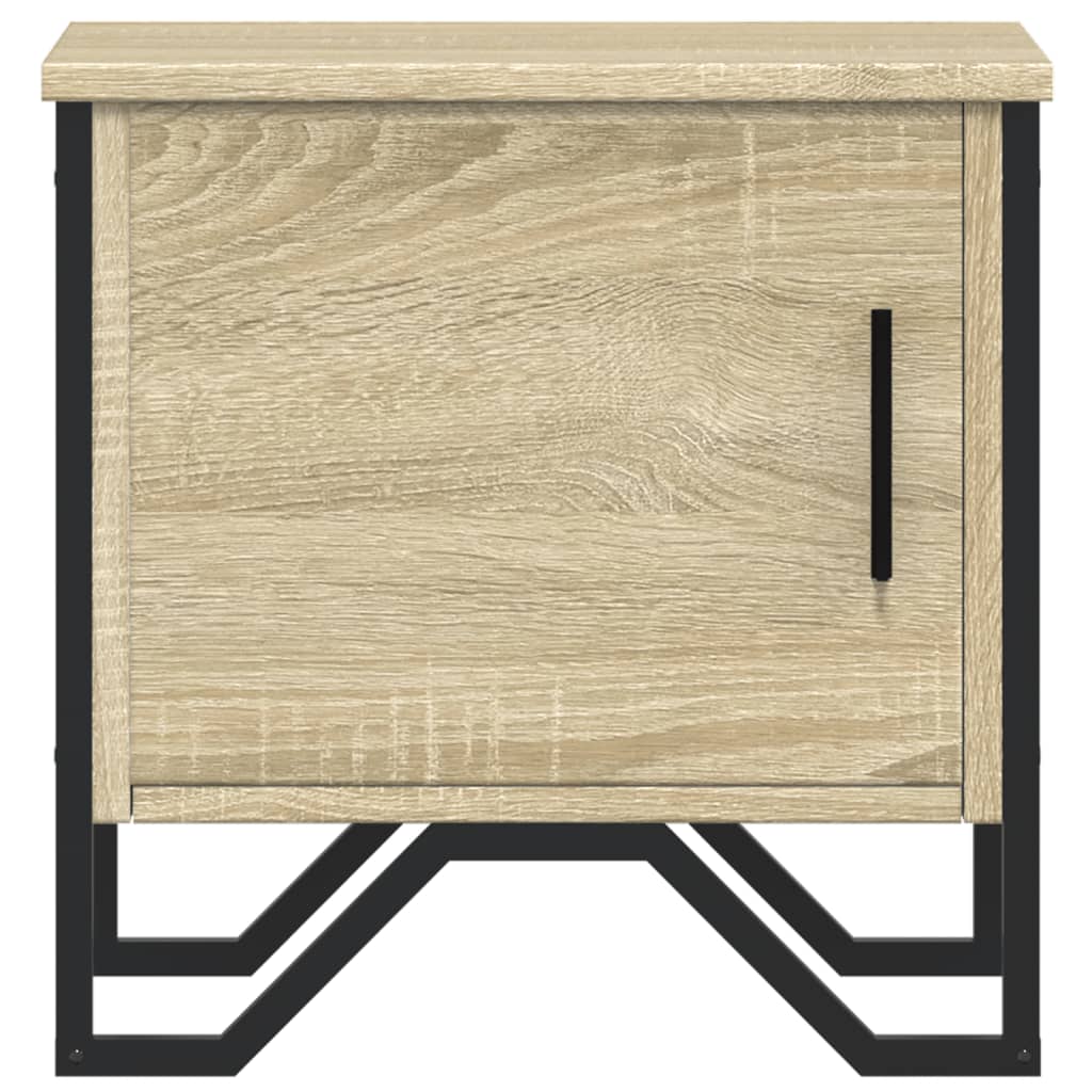vidaXL Bedside Cabinets 2 pcs Sonoma Oak 40x30x40 cm Engineered Wood