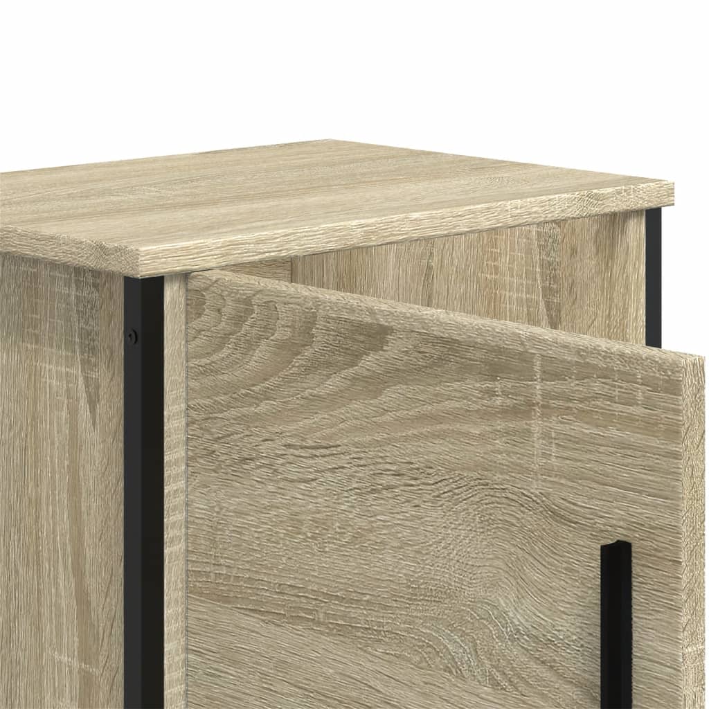 vidaXL Bedside Cabinets 2 pcs Sonoma Oak 40x30x40 cm Engineered Wood