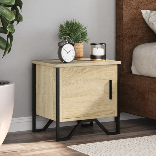 vidaXL Bedside Cabinets 2 pcs Sonoma Oak 40x30x40 cm Engineered Wood