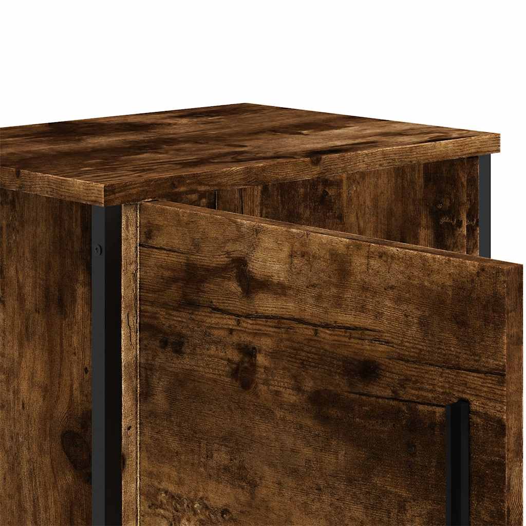 vidaXL Bedside Cabinets 2 pcs Smoked Oak 40x30x40 cm Engineered Wood