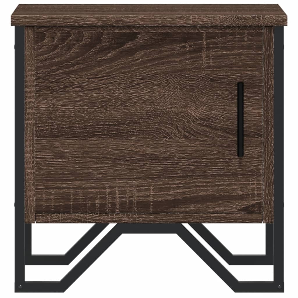 vidaXL Bedside Cabinet Brown Oak 40x30x40 cm Engineered Wood