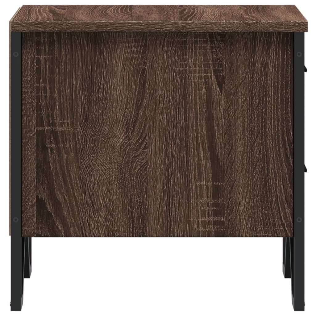 vidaXL Bedside Cabinet Brown Oak 40x30x40 cm Engineered Wood