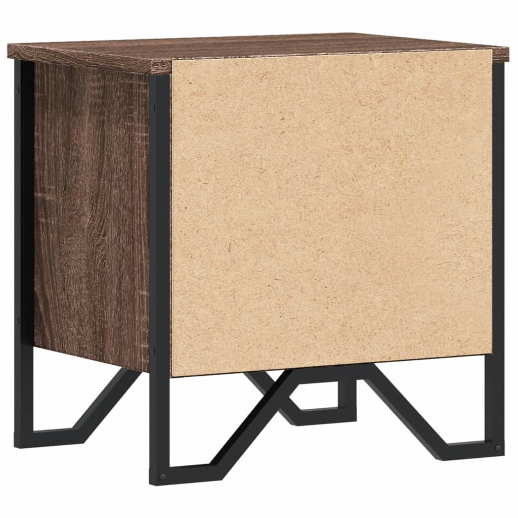 vidaXL Bedside Cabinet Brown Oak 40x30x40 cm Engineered Wood