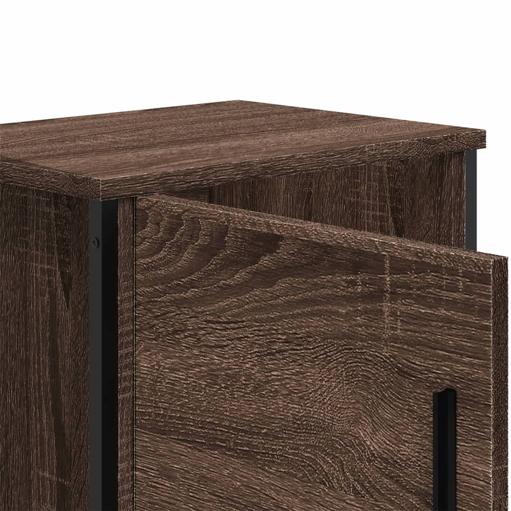 vidaXL Bedside Cabinet Brown Oak 40x30x40 cm Engineered Wood