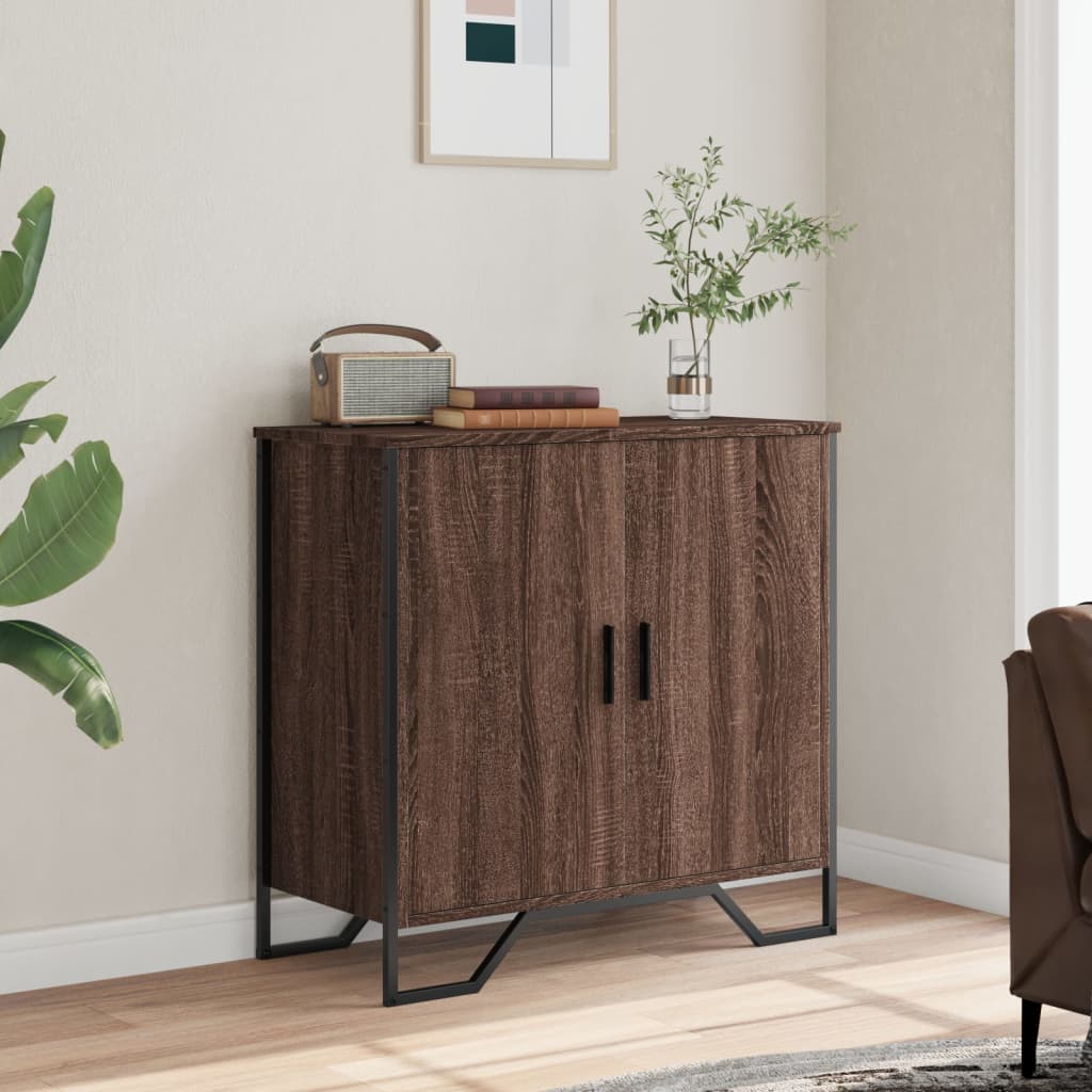 vidaXL Sideboard Brown Oak 78x35.5x74.5 cm Engineered Wood