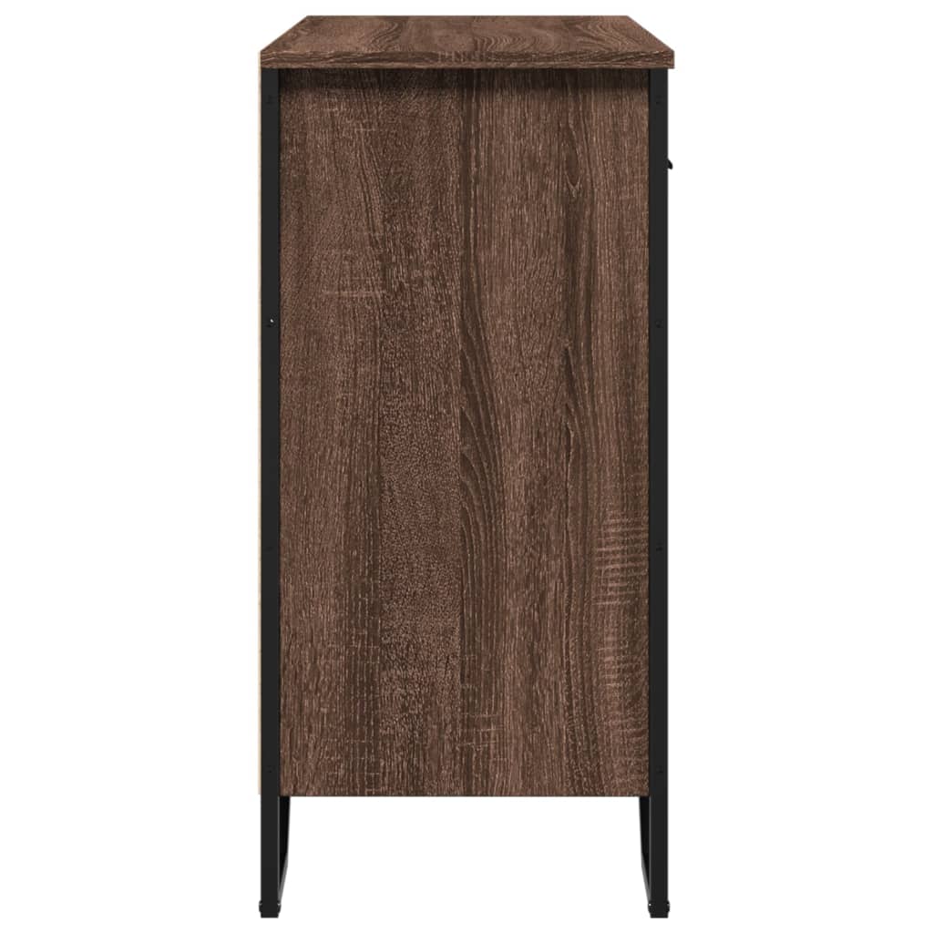 vidaXL Sideboard Brown Oak 79.5x35.5x74.5 cm Engineered Wood