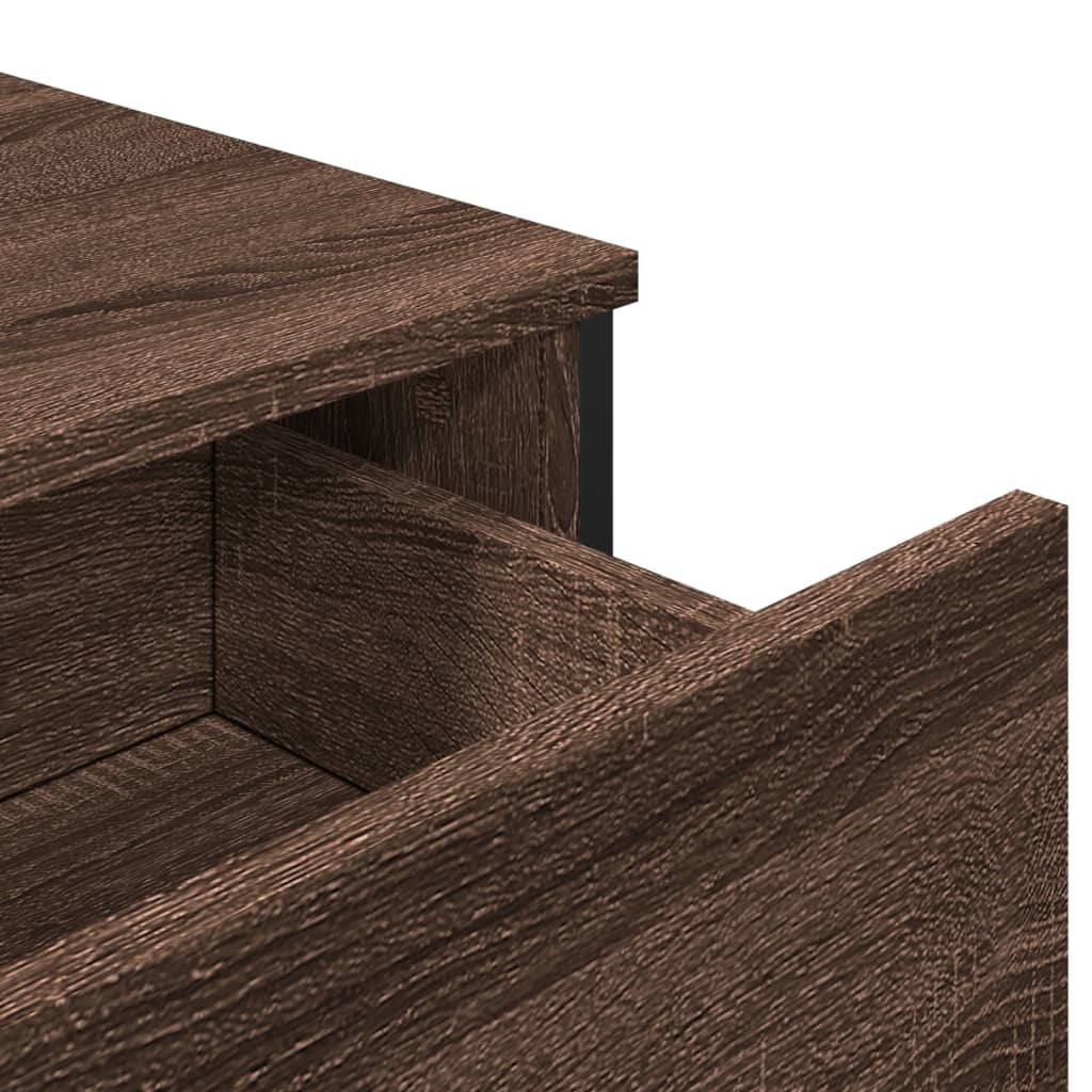 vidaXL Sideboard Brown Oak 79.5x35.5x74.5 cm Engineered Wood