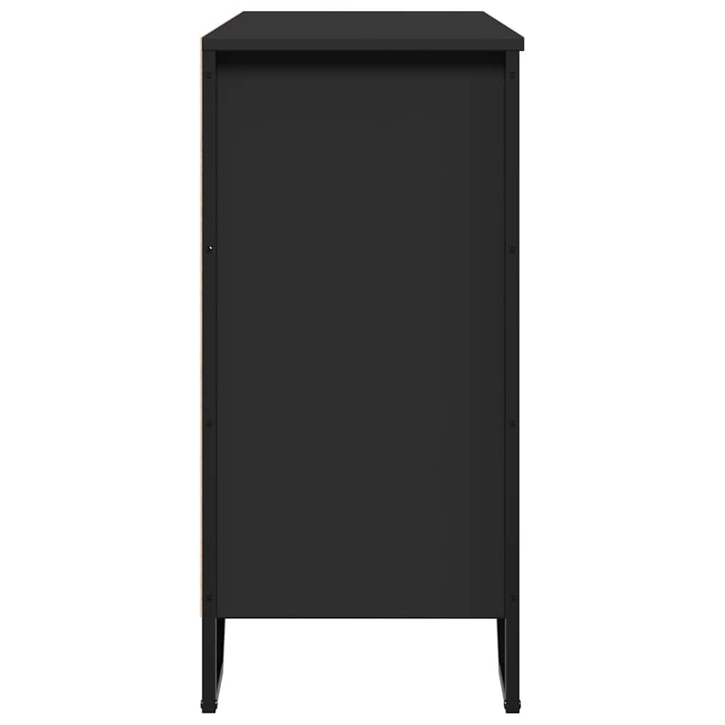 Sideboard Black 91x35.5x74.5 cm Engineered Wood