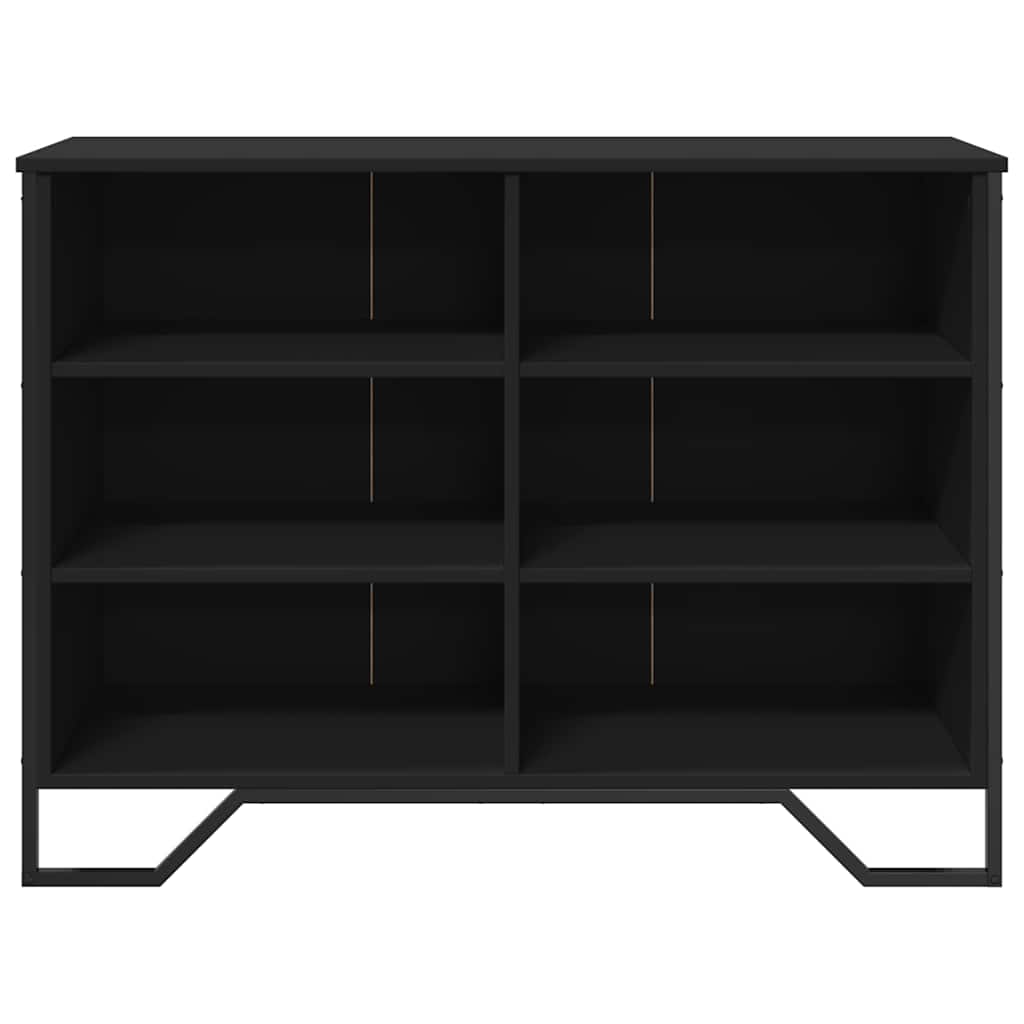 Sideboard Black 101x35.5x74.5 cm Engineered Wood