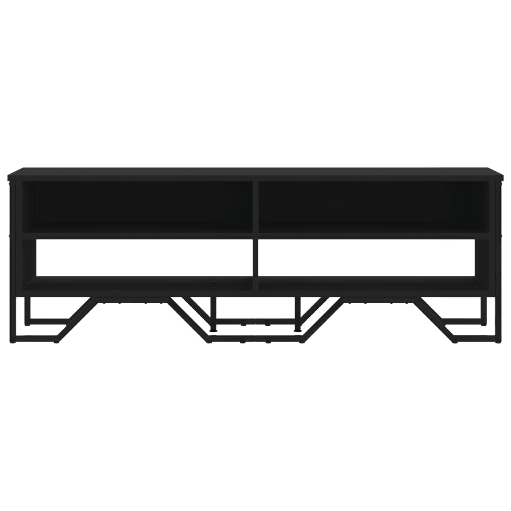 vidaXL TV Cabinet Black 122x34x41 cm Engineered Wood